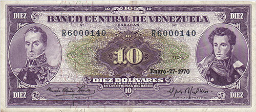 Banknote with low serial number